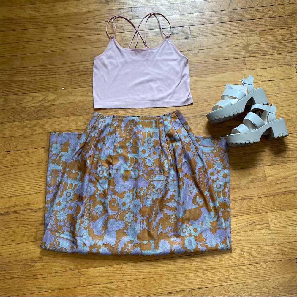 Vintage hand-sewn high waisted skirt